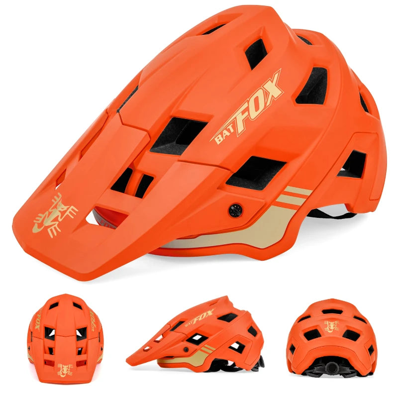 Casque de vélo homme orange