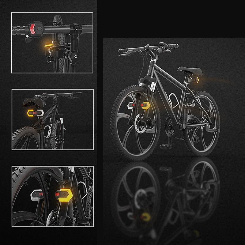 Pack clignotant de vélo LED avec télécommande Pédale Maurice