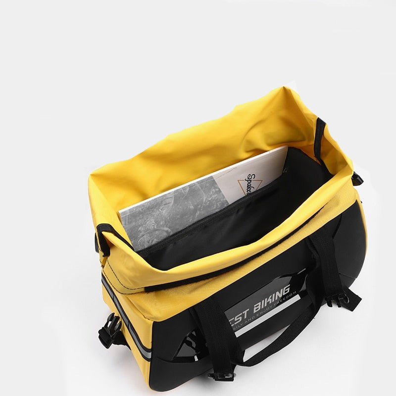 Sacoche coffre extensible porte bagage arrière 13-25L étanche Pédale Maurice