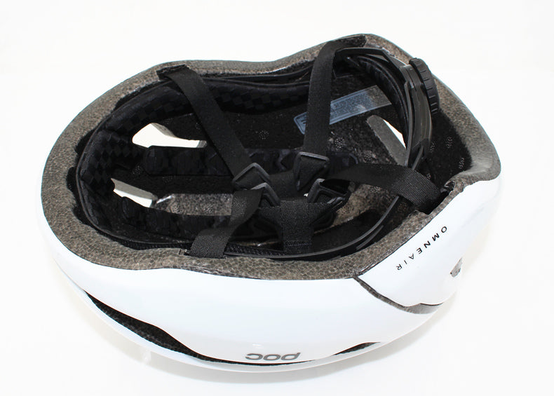 Casque vélo route design blanc et rouge Pédale Maurice