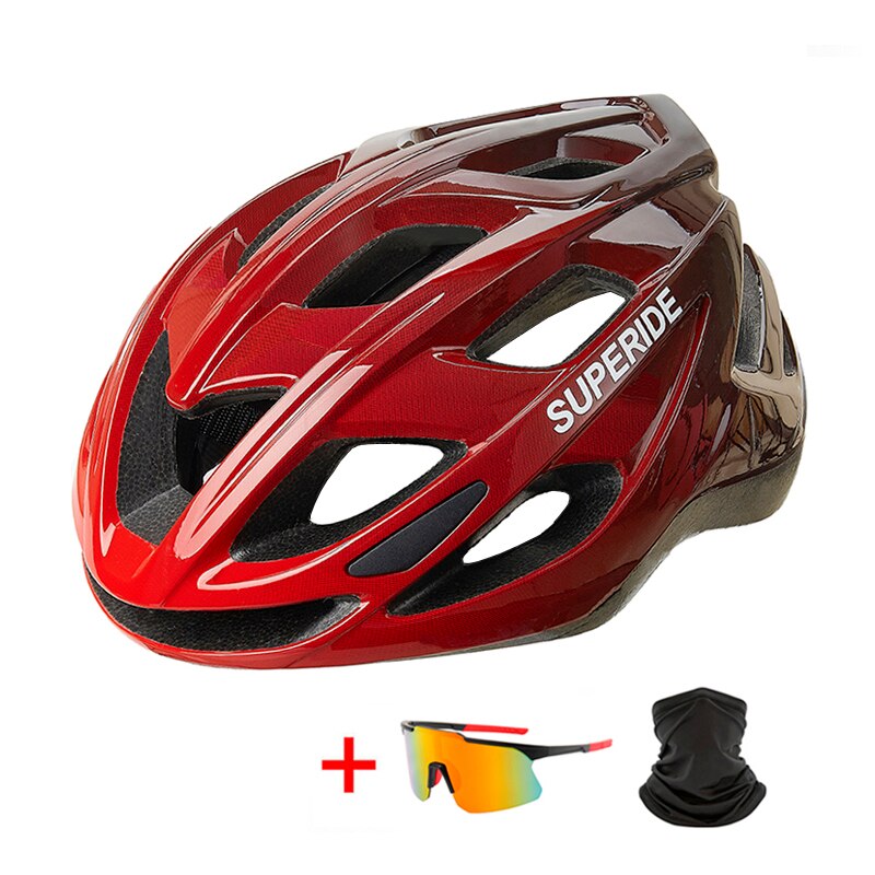 Kit casque vélo de route avec lunette et cagoule Pédale Maurice