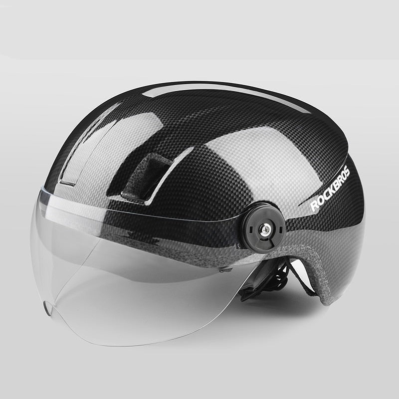 Casque vélo visière urbain bleu & noir Pédale Maurice