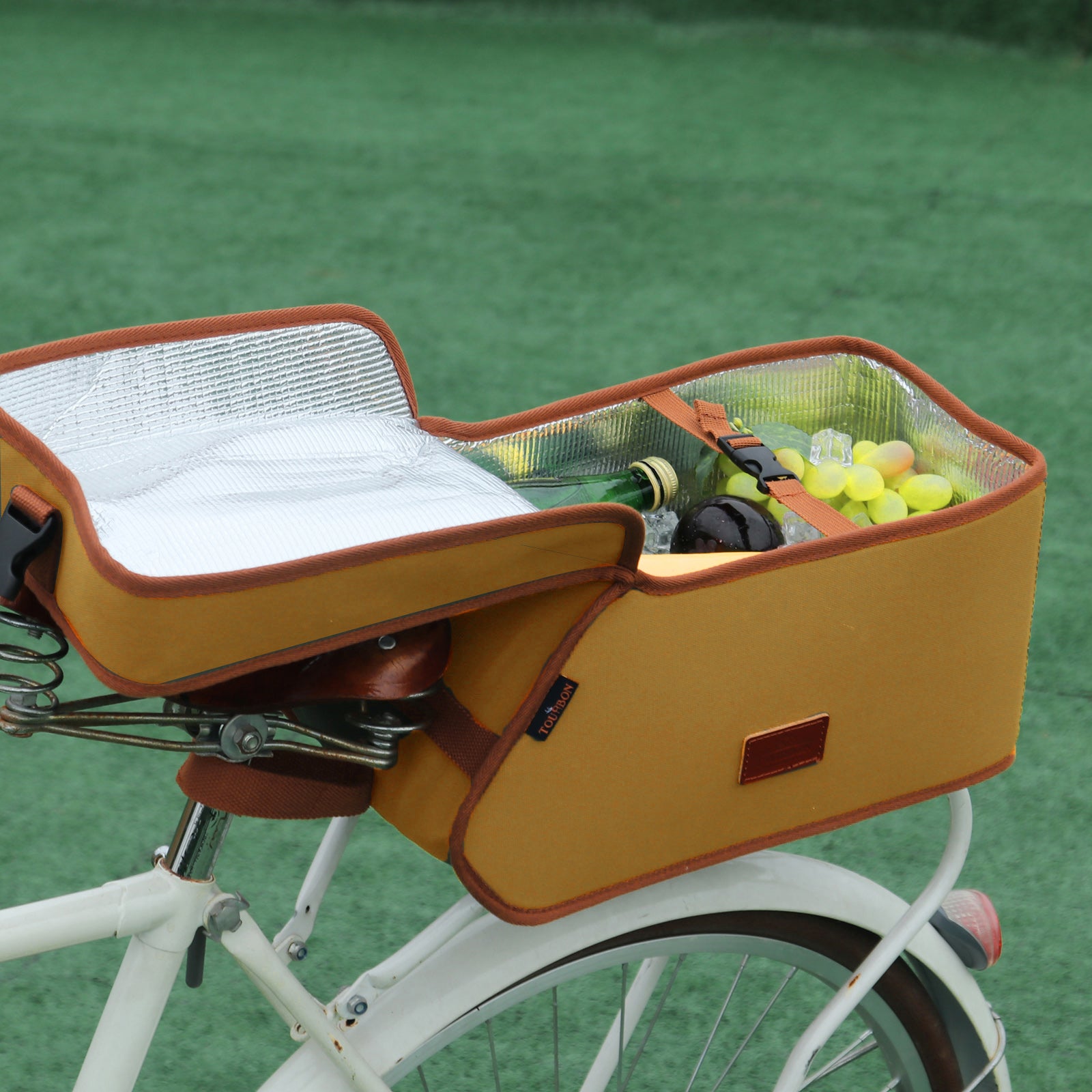 Sacoche vélo porte bagage arrière vintage isotherme & étanche Pédale Maurice