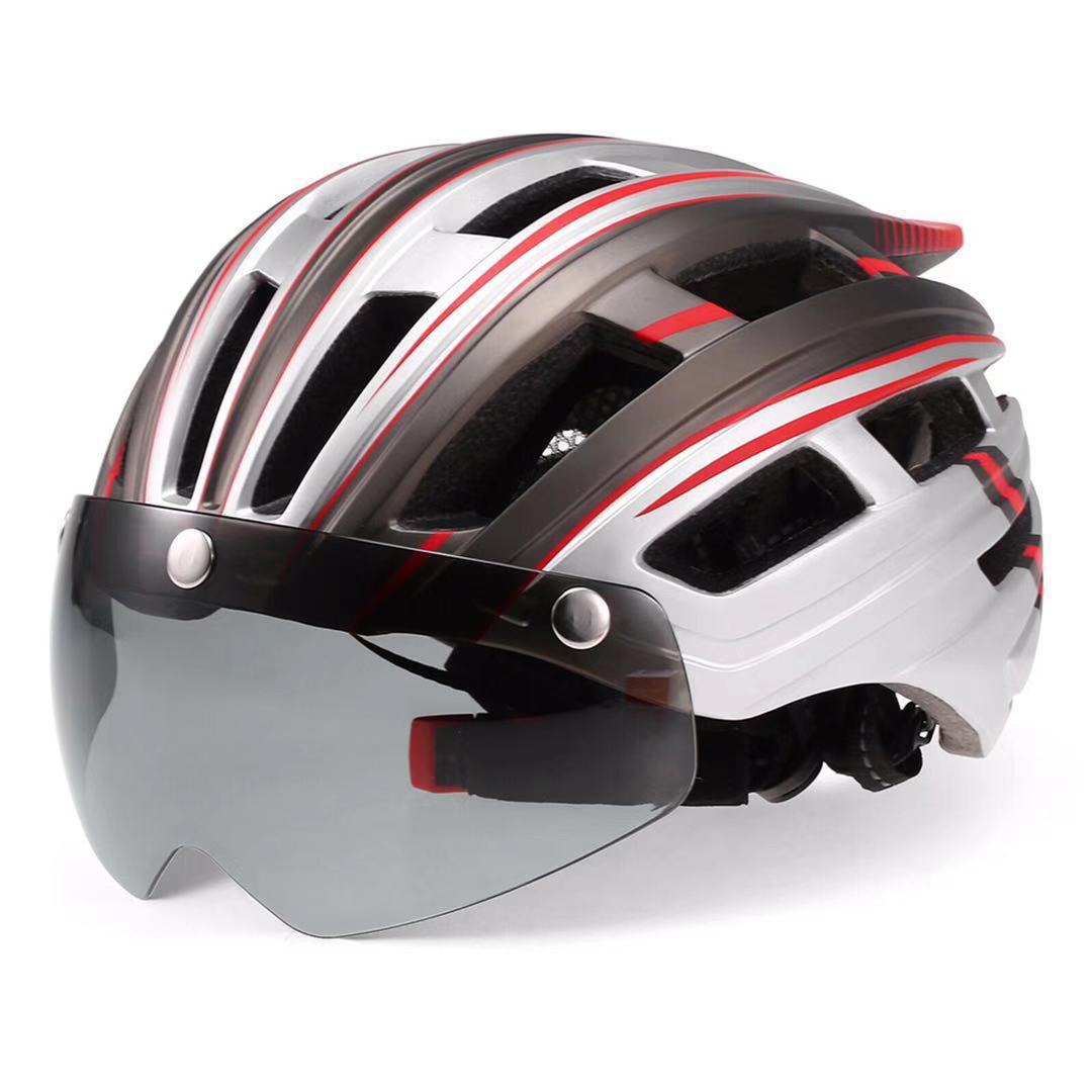 Casque vélo lumineux LED de route Pédale Maurice