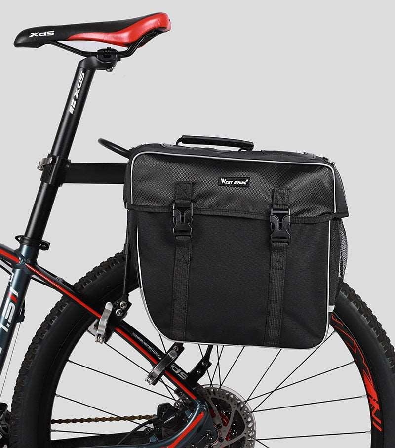 Sacoche double arrière de vélo 30L avec housse de pluie Cyclogo