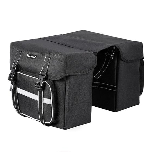 Sacoche double 25L porte bagage arrière pour vélo