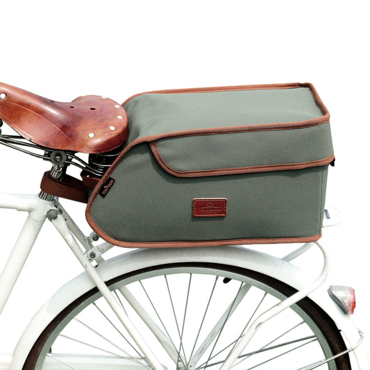 Sacoche coffre isotherme porte bagage arrière vintage de vélo