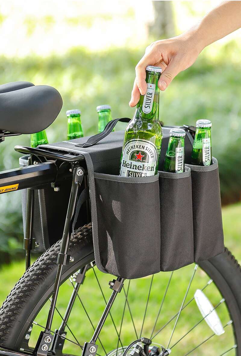 Sacoche porte bagage arrière vélo isotherme pour boissons