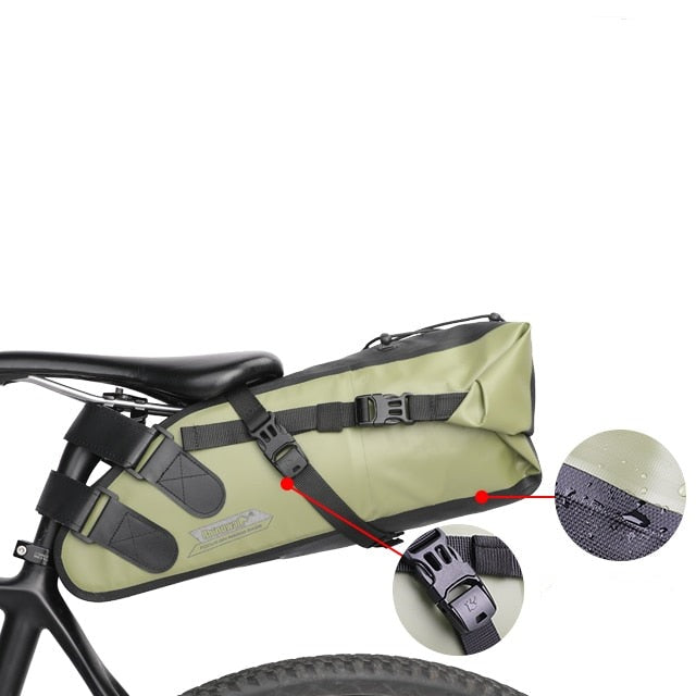 Sacoche selle de vélo 10L/13L réfléchissante & waterproof Pédale Maurice